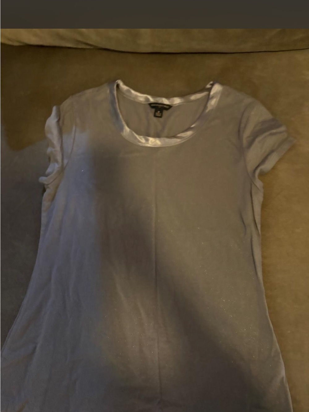 Banana Republic Light Gray Short Sleeve Tee